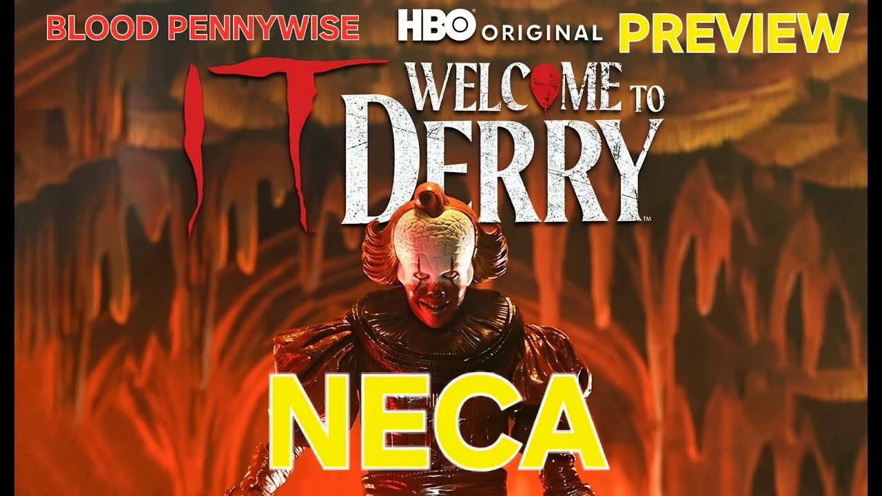 NECA IT Добро пожаловать на предварительный показ фигурки Пеннивайза из фильма «Дерри: Абсолютная...