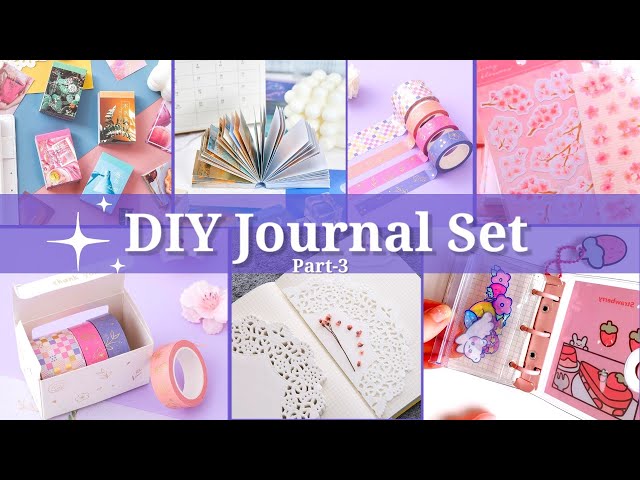 Part-2) DIY JOURNAL SET /How to Make Journal Set at Home /DIY Journal kit / DIY  Journal Stationary 