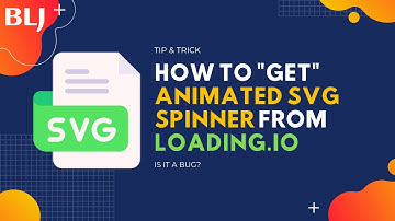 How to get animated SVG spinner from https://loading.io