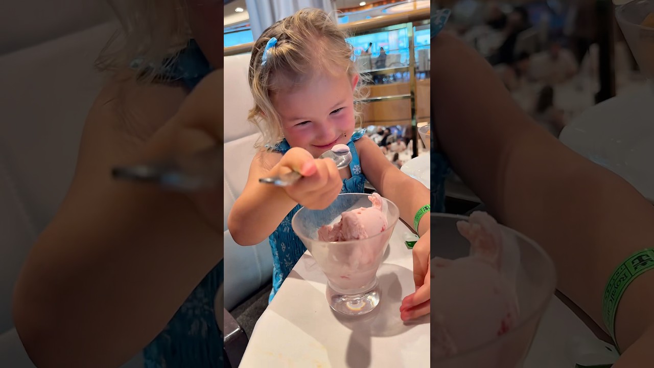 How much ice cream can a 3 year old eat on a cruise?!