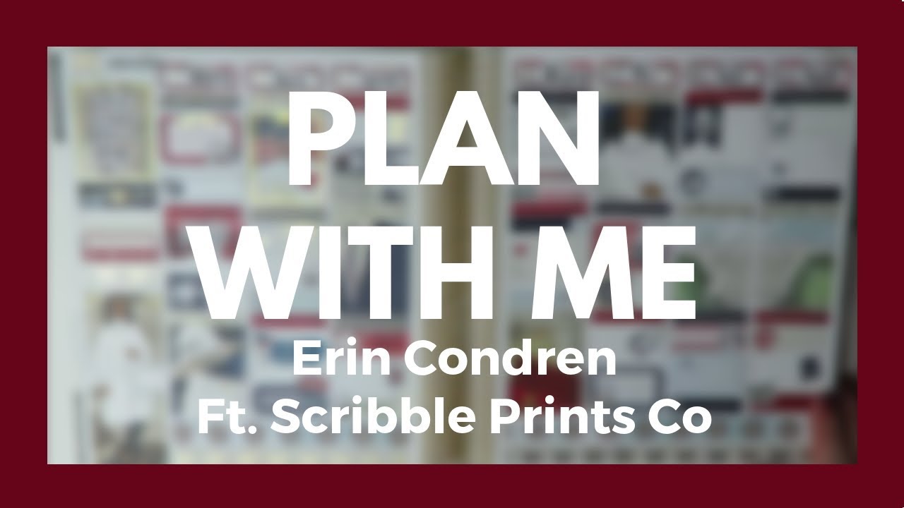 ERIN CONDREN // Plan With Me - Scribble Prints Co!