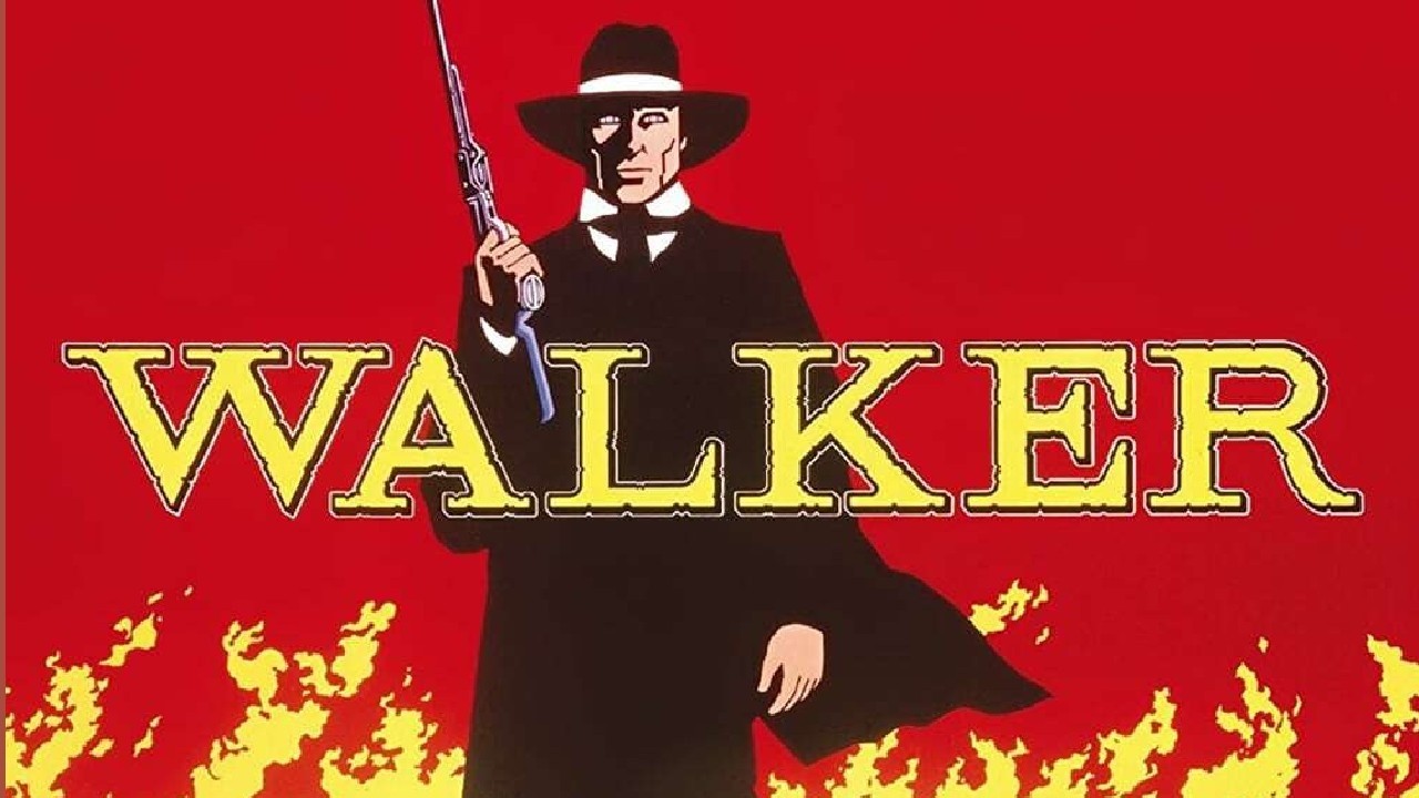 Walker 1987 Film | Ed Harris, Richard Masur, René Auberjonois, Peter Boyle, Miguel Sandoval | Review