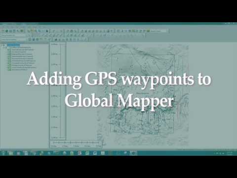 CSV / GPX 포인트 파일을 Global Mapper에 추가하는 방법.