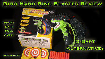 Dinosaur Hand Ring NERF Dart Blaster Review - D-Dart Tempest Short Dart Alternative???