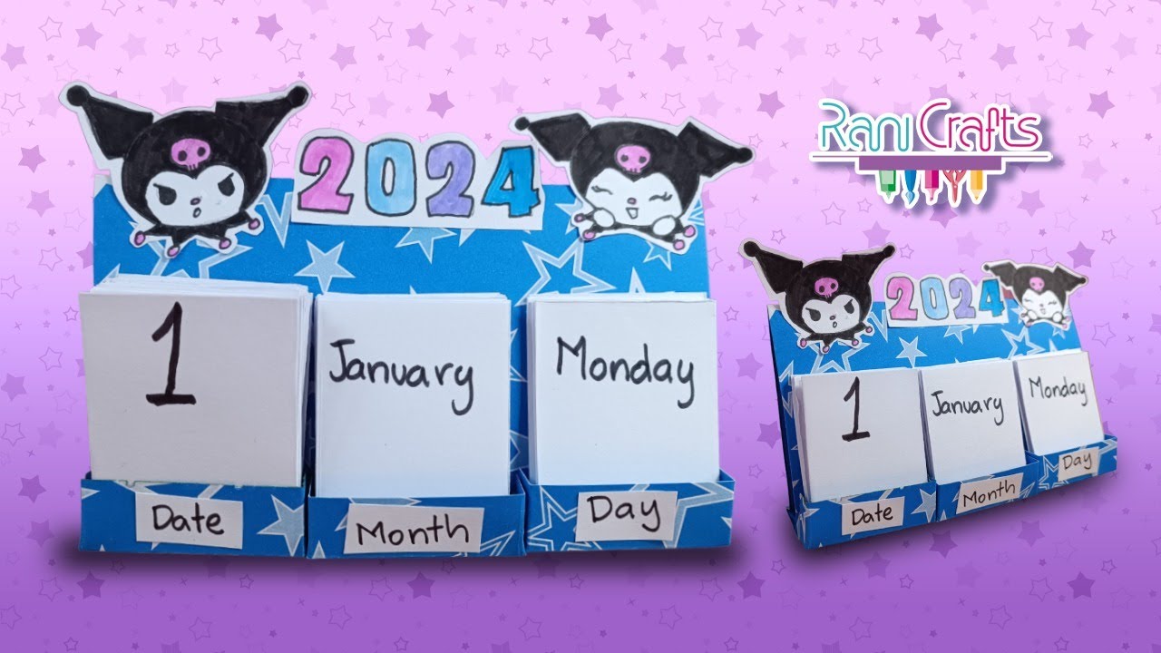 How to make a DESK CALENDAR diy calendar paper Mini calendar / DIY