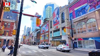 Toronto Downtown Walk Yonge Street at Sankofa Square 4K CANADA Travel
