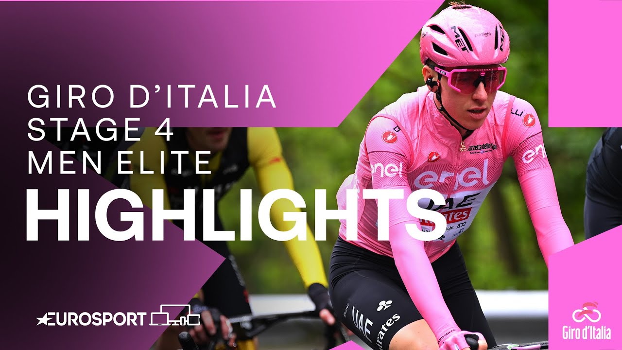 Hectic Sprint In Andora 😮‍💨 | Giro D'Italia Stage 4 Race Highlights | Eurosport Cycling