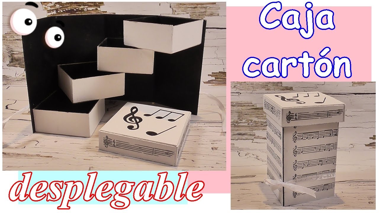 Folding organizer box made with cardboard. Ideas for recycling and  decorating - YouTube