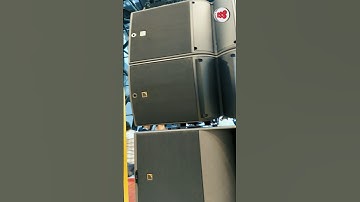 KARA Series VRX Type DJ Setup 🎧🔊 Line Array 🔈🔉🔊 Subwoofers #linearray #bass #soundcheck #shorts