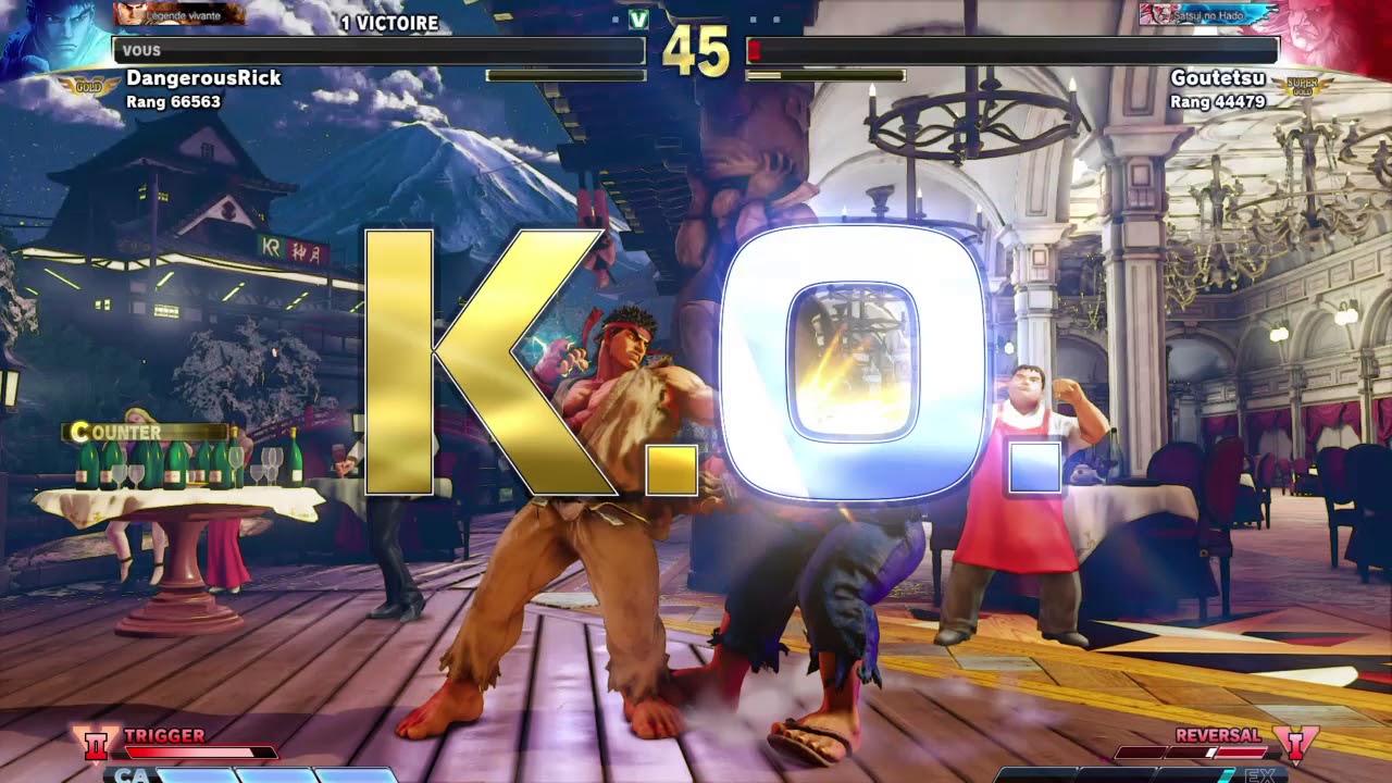 STREET FIGHTER V AE Ryu vs Akuma (Goutetsu) RAGE QUIT