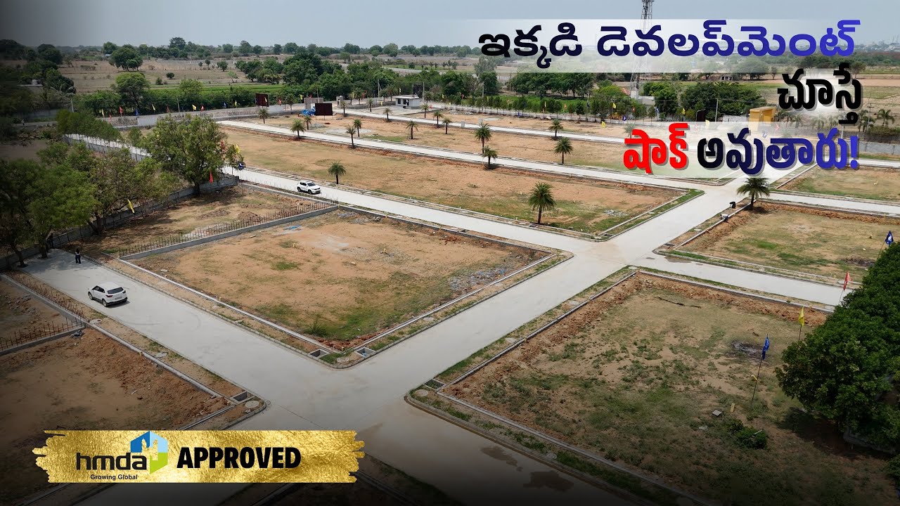 Luxury HMDA Villa Plots Near Shadnagar Hyderabad  RERA Approved