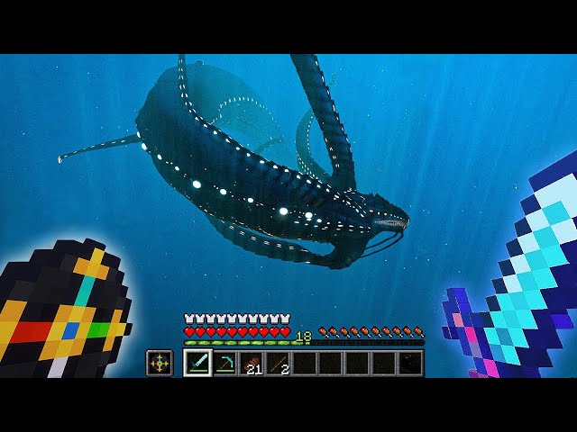 I KILLED the NEW Leviathan from L_ender's Cataclysm in Minecraft class=