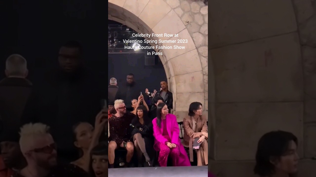 Знаменитости в первом ряду на показе высокой моды Valentino весна-лето 2023 