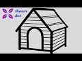 How to Draw a Dog House | Art For Kids | Shaem Art