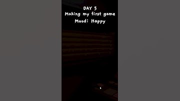 Day 5 Of making my first  horror game!  #3d #blender #dev #devlog #game #games #gameshorts #horror