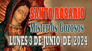 SANTO ROSARIO DE HOY LUNES 3 DE JUNIO 2024 MISTERIOS GOZOSOS AVE MARIA CATOLICO