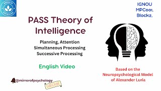 PASS Theory of Intelligence || Neuropsychological Model of Alexander Luria