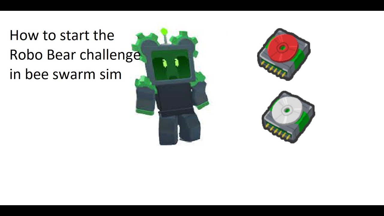 How to start the robo bear challenge in bee swarm simulator YouTube