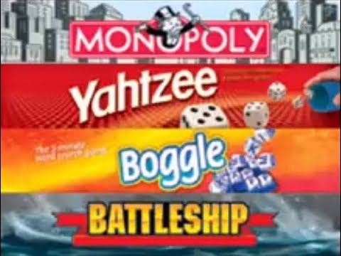 Video: Monopoli, Boggle, Yahtzee, Kapal Perang