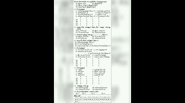 TNPSC EXAM || Group 2 and Group 2a || Model question paper with answer