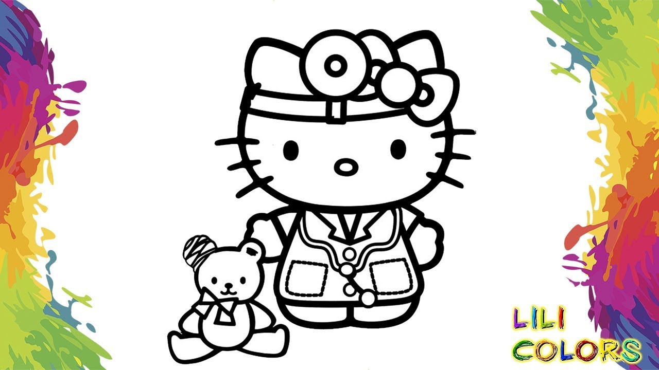 Desenhos para colorir de desenho da hello kitty colorindo ovos de