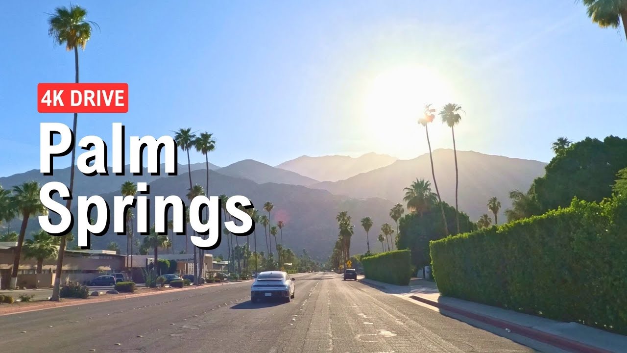 PALM SPRINGS 🚗 El Paseo, Palm Desert, HWY 111, Downtown 🇺🇸 Drive 2024 4K