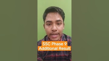 SSC Phase 9 Additional Result #ssc #sscphase9 #ssccglexams #shorts