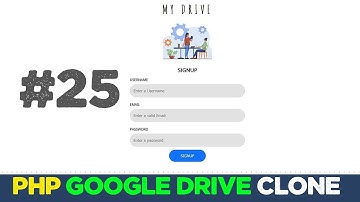Online drive app with Javascript & PHP #25 | Google cloud clone | Quick programming tutorial
