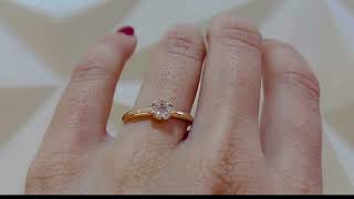 Video: CAMELIA Diamond Ring 0.35 Rose Gold