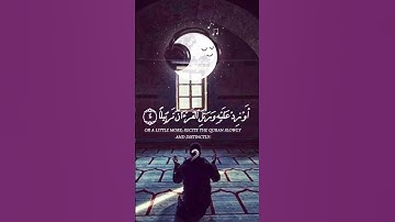 يأيها المزمل #القرآن_الكريم #تلاوة_خاشعة #عبدالرحمن_مسعد #لايك #اكسبلور