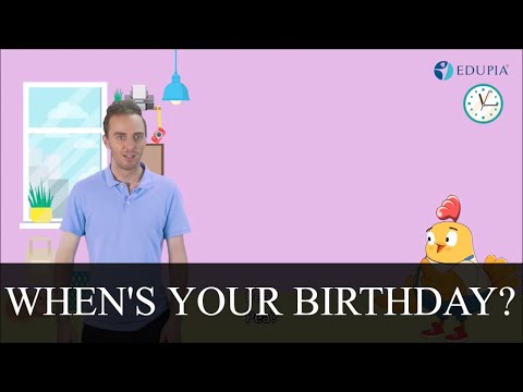 Học tiếng anh lớp 4 unit 4: When's your birthday? - Sinh nhật của bạn là khi nào?