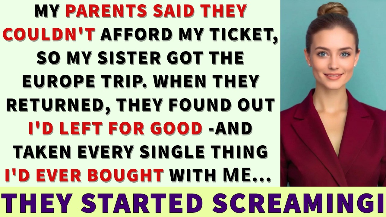 MY PARENTS SAID THEY COULDN’T AFFORD MY TICKET. SO MY SISTER GOT THE VACATION—WHEN THEY CAME BACK