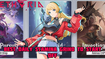 BEST WAY TO USE YOUR STAMINA IN THE BEGINNING OF ETHERIA RESTART