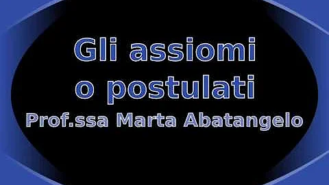 Che cos'è un postulato in geometria?