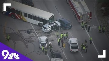 RTD bus driver ran red light, caused multi-vehicle crash, CSP says