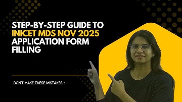 INICET MDS Nov 2025 Application Form Filling Tutorial