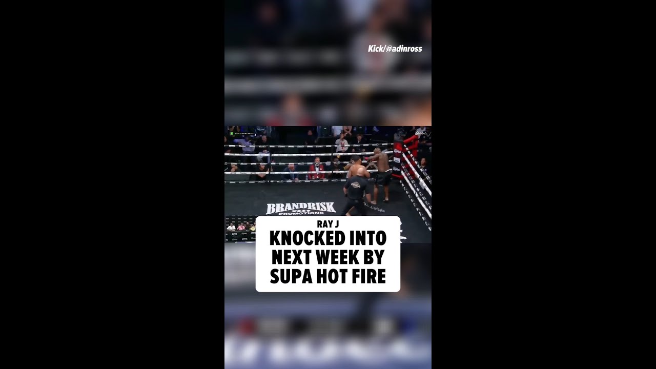 Ray J Knocked Out in the Second Round by Supa Hot Fire, Watch the Video