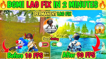 🛑How To Fix  Bgmi Lag 🔥Fix Lag In Low End Device Bgmi | Bgmi Lag Fix Solution |lag after 4.1  update