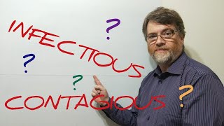 English Tutor Nick P Lesson (420) The Difference Between Infectious and Contagious
