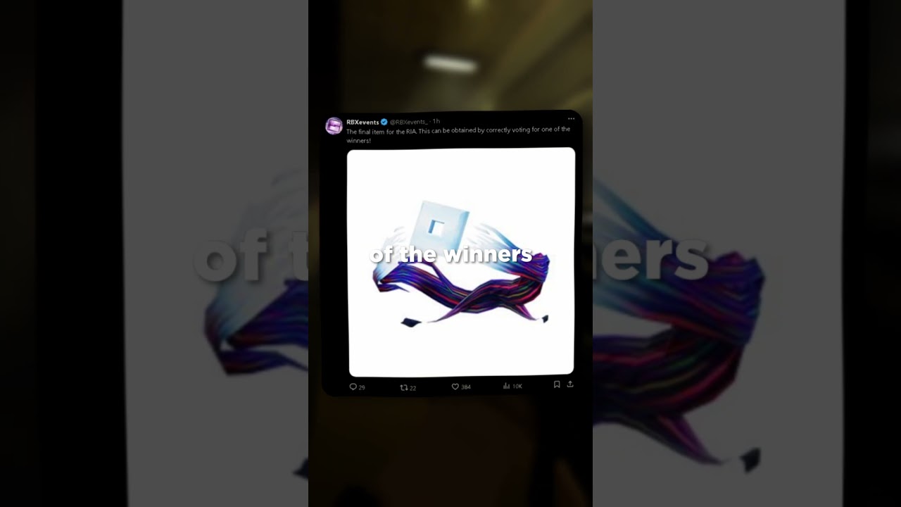 The Fifth Item for the RIA Show Revealed! 