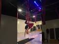 A fun little combo I taught in my aerial basics class 🩵 #aerialhammock