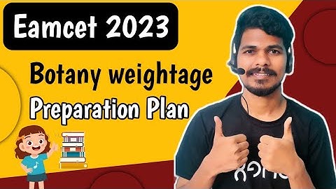 Eamcet 2023 botany weightage for ts/ap agriculture students | with best preparation