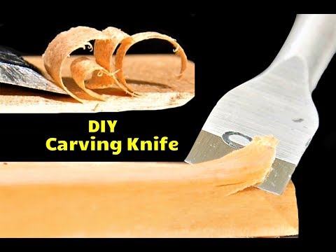 How to Make a Wood Carving Knife from an Old Drill Bit (using the knife itself!)