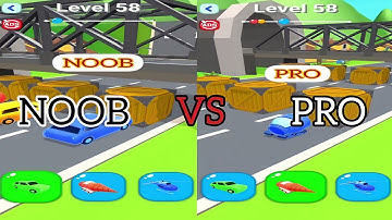 NOOB vs PRO vs HACKER In SHAPE-SHIFTING APP GAME! (ALL LEVELS!)