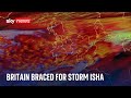 Britain to be battered by Storm Isha after Met Office upgraded amber wind warning