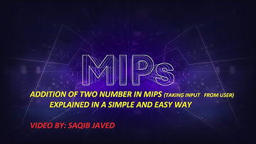 How to add two numbers in MIPS.(take input integers from user).