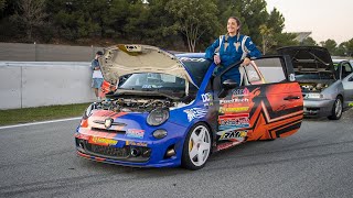 Fiat 500 Abarth - 450 HP, Shooting Flames, Huge Revs, Drag Race, and more!!