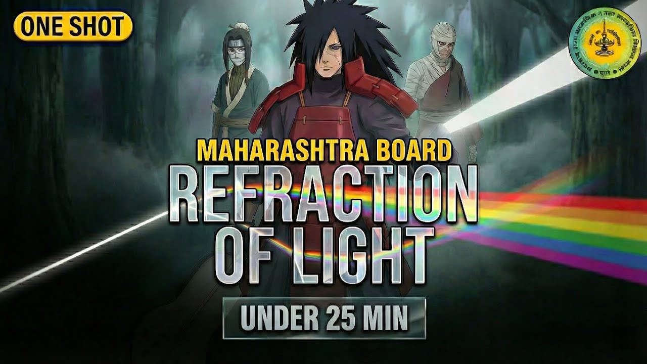 🌈 Refraction of Light SPEEDRUN (Under 25 Mins) | Maharashtra Board Class 10