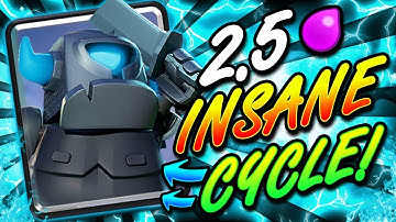 *NEW!* 2.5 ELIXIR HYPER AGGRESSIVE CYCLE DECK IN CLASH ROYALE!! WOW!