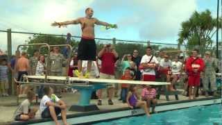 Belly Flop Competition at Lajes Field 2012
